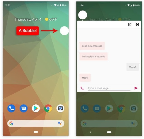 Android Q- Bubbles feature