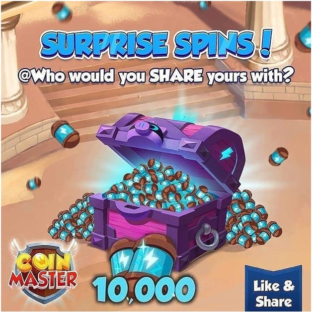 Free spins at Coin Master