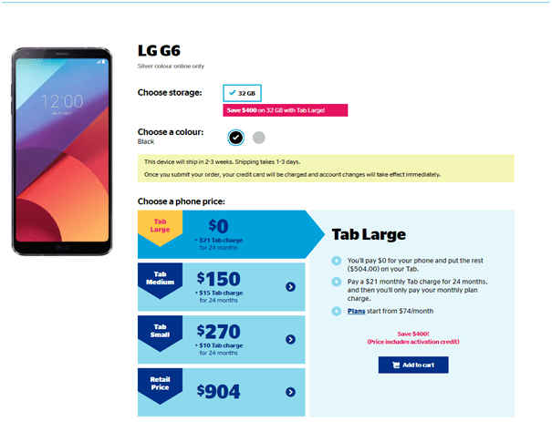 LG G6 Saving Plans