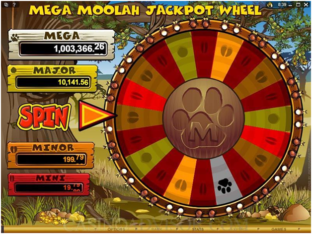 Mega Moolah Jackpot Wheel