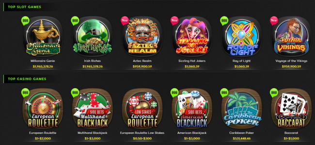 Mobile Games at 888casino
