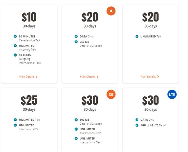 Public Mobile latest plans on offer 