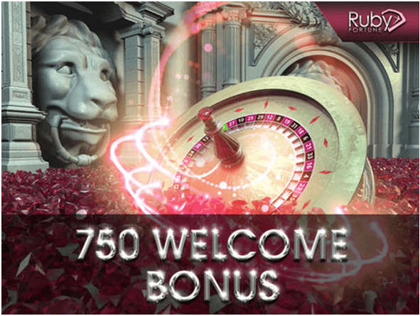 Ruby Fortune welcome bonus