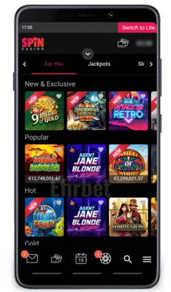 Spin Casino Canada Mobile