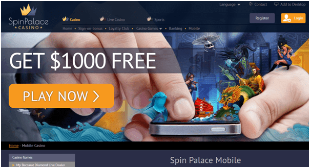 Spin Palace Casino Mobile