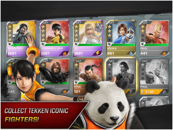 Tekken Game app features